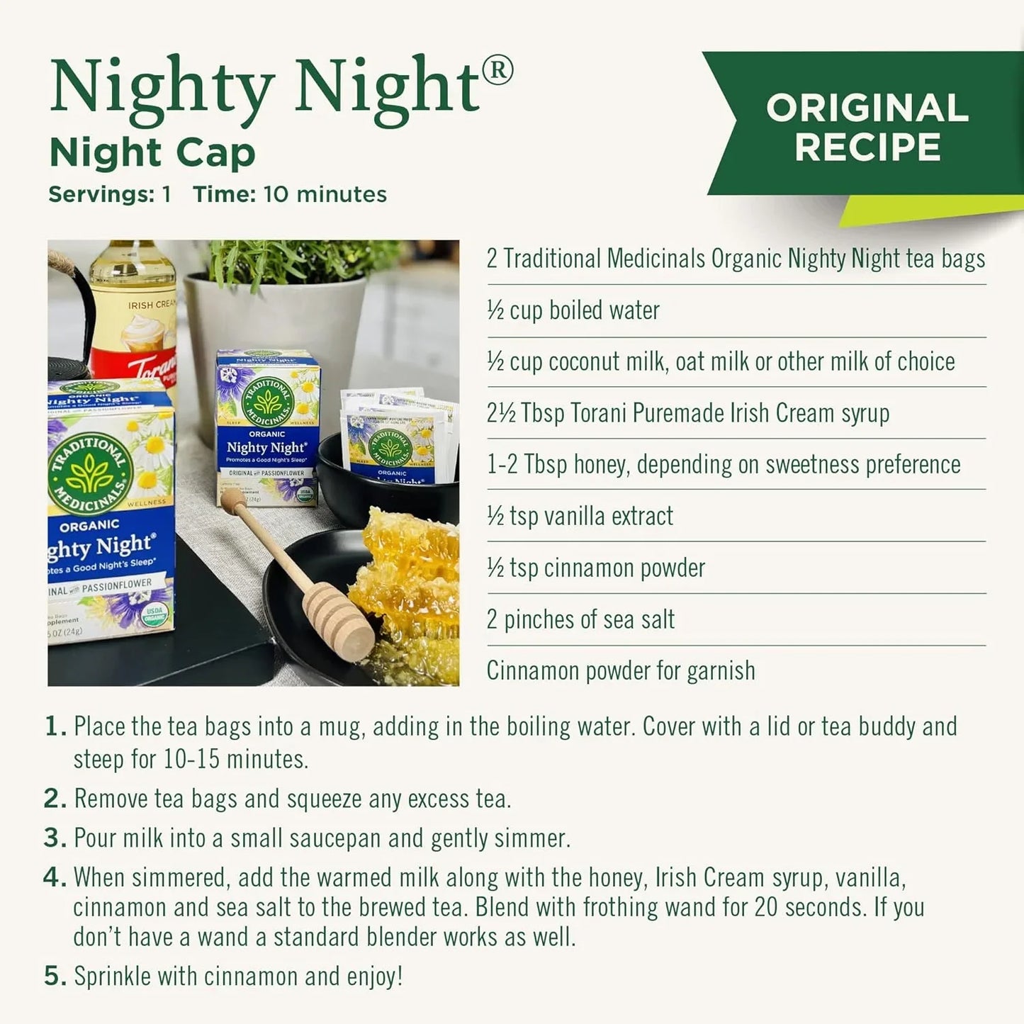 Organic Nighty Night Extra Tea with Valerian Root for Relaxation, 16 Tea Bags (Pack of 1)