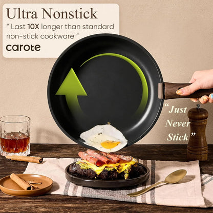 19Pcs Pots and Pans Non Stick, Cookware Sets Detachable Handle, Induction Kitchen Pots and Pans,Nonstick Cooking Set, Oven/Dishwasher/Fridge Safe, Space Saving