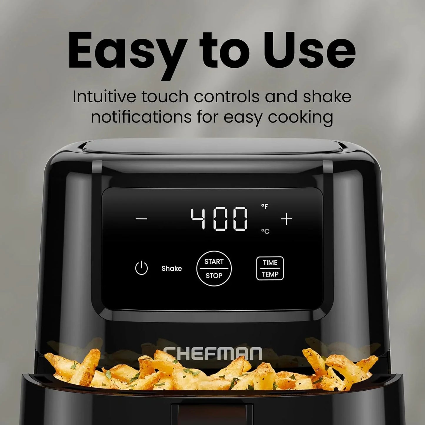 2 Qt Mini Air Fryer – Digital Space-Saving Compact Air Fryer with Nonstick and Dishwasher Safe Basket, Quick & Easy Meals in Minutes, Features Digital Timer and Shake Reminder – Black
