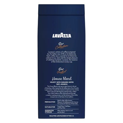 House Blend Perfetto Ground Coffee 12Oz Bag, Medium Roast, Full-Bodied, Intensity 3/5, 100% Arabica, Ideal for Drip Brewers, (Pack of 1) - Package May Vary