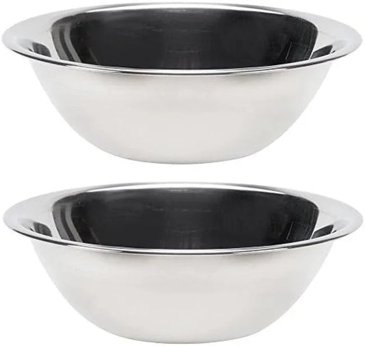 (47935) Economy Mixing Bowls, Set of 2 (5-Quart, Stainless Steel)