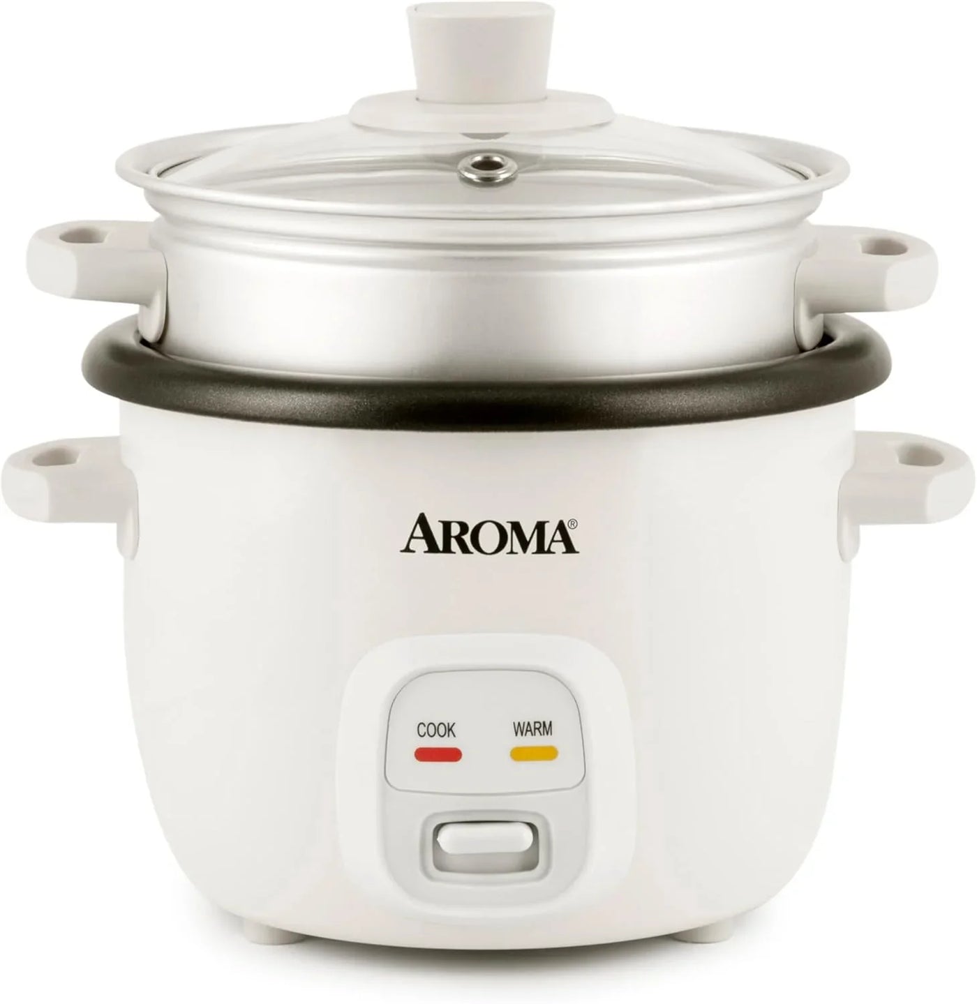 ® Rice Cooker, 2-Cup (Uncooked) / 4-Cup (Cooked), Steamer, Grain Cooker, Soup Maker, Oatmeal Cooker, Auto Keep Warm, 1 Qt, White, ARC-302-1NG