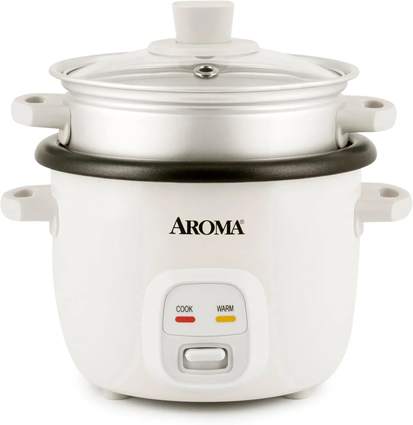 ® Rice Cooker, 2-Cup (Uncooked) / 4-Cup (Cooked), Steamer, Grain Cooker, Soup Maker, Oatmeal Cooker, Auto Keep Warm, 1 Qt, White, ARC-302-1NG