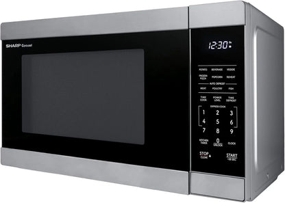 Countertop Microwave Oven with Removable 12.4" Carousel Turntable, 1000 Watt, 1.1 Cubic Feet, Stainless Steel