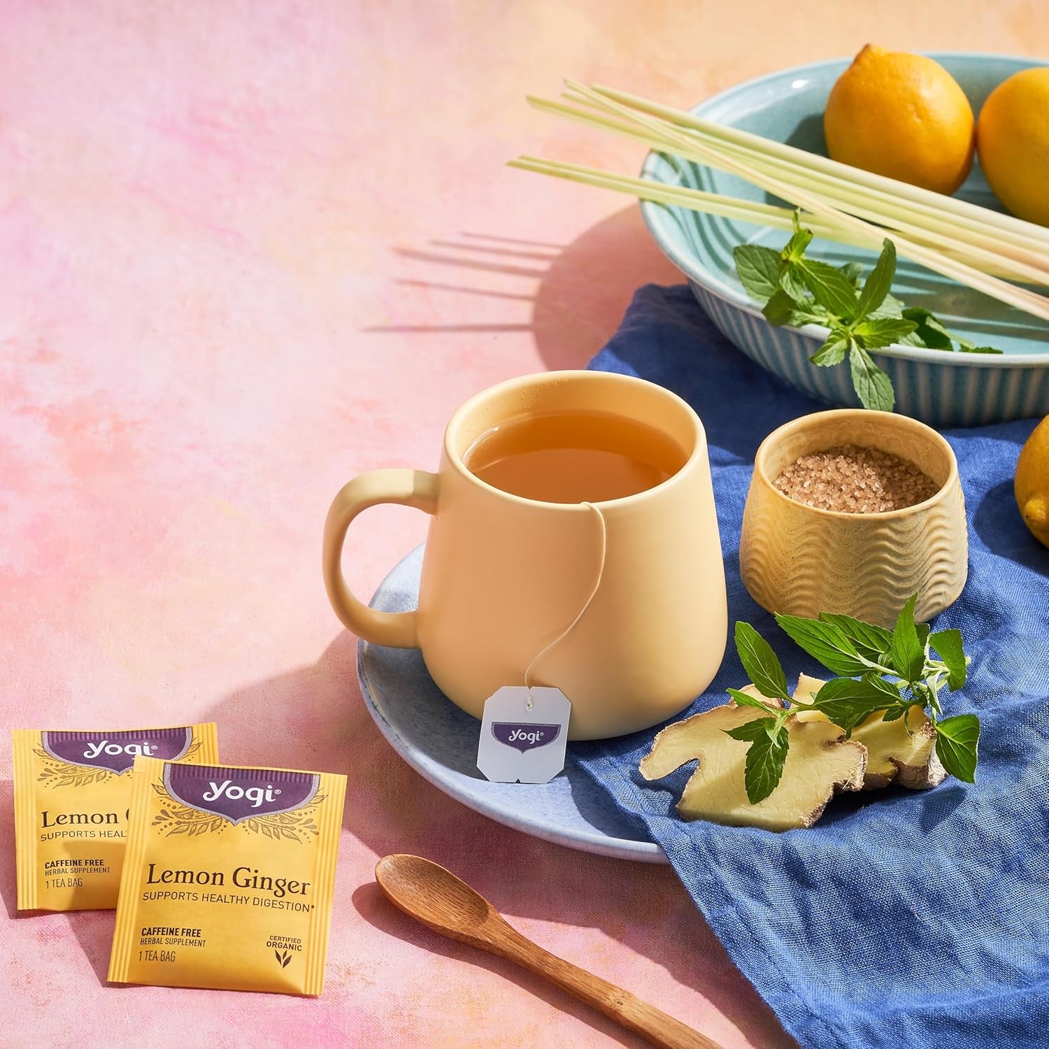 Tea Lemon Ginger Tea Bags, 16 Ct
