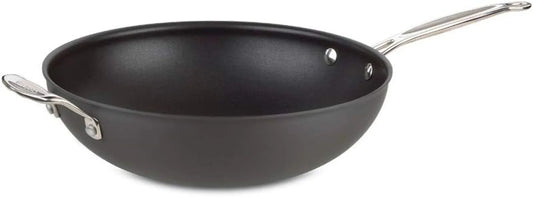 626-32H Chef'S Classic Nonstick Hard Anodized 12.5-Inch Stir Fry Pan, Black/Stainless Steel
