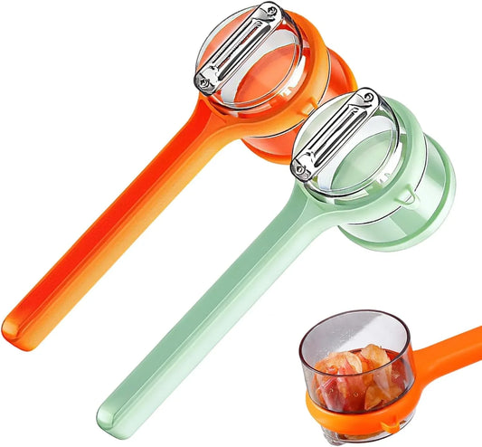 2Pcs Peeler with Container,Peeling Knife with Storage Box,Fruit Peeler, Stainless Steel Blade Super Sharp, Rust Proof, Durable, Suitable for Smooth Peeling of Potatoes, Apples, Carrots, Etc