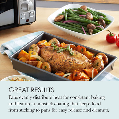 Professional 4-Piece Non-Stick Toaster Oven Set