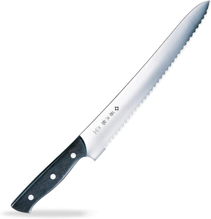 JAPAN Hand Made Chef Bread Knife Slicer Cutter, 10.6" Blade - Reinforced Laminated Material