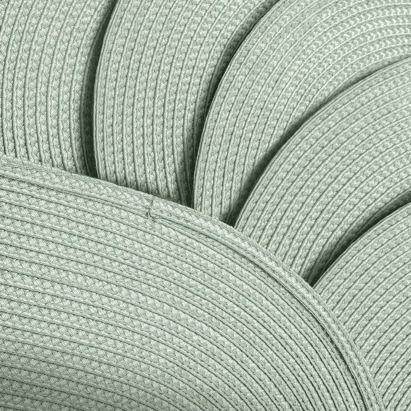 Placemats Set of 6 for Dining Table Washable Woven Non-Slip 18X12 Inches Placemat Heat-Resistant Durable Table Mats for Dining Table Easy to Clean (Sage Green, 6)