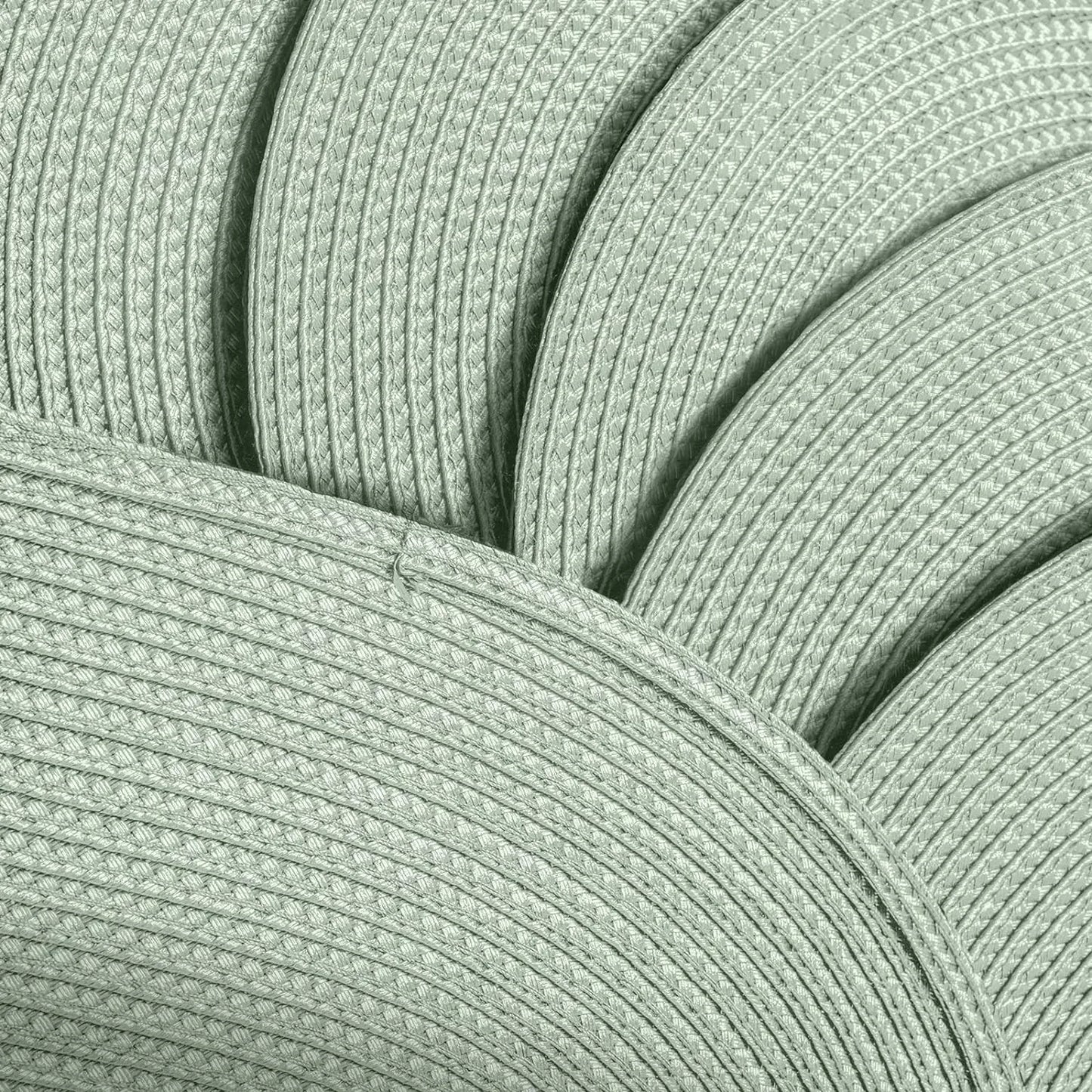 Placemats Set of 6 for Dining Table Washable Woven Non-Slip 18X12 Inches Placemat Heat-Resistant Durable Table Mats for Dining Table Easy to Clean (Sage Green, 6)