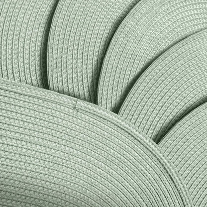 Placemats Set of 6 for Dining Table Washable Woven Non-Slip 18X12 Inches Placemat Heat-Resistant Durable Table Mats for Dining Table Easy to Clean (Sage Green, 6)
