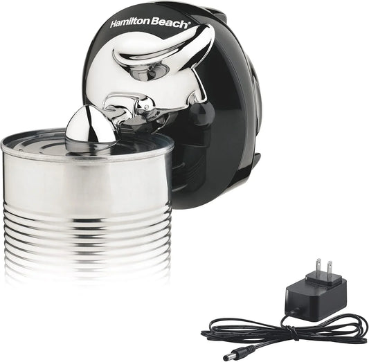 Walk 'N Cut Electric Can Opener for Kitchen, Use on Any Size, Automatic and Hand-Free, Cordless & Rechargeable, Easy Clean Removable Blade, Black (76501G)