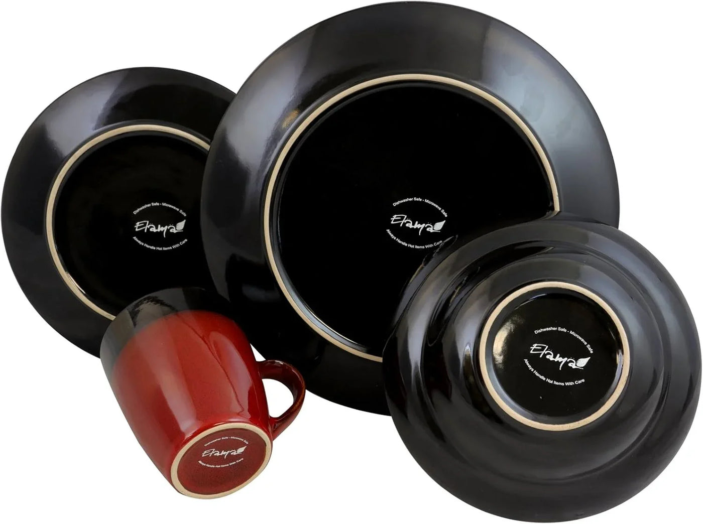 ’S Tanizia 16 Piece High Gloss Dinnerware Set