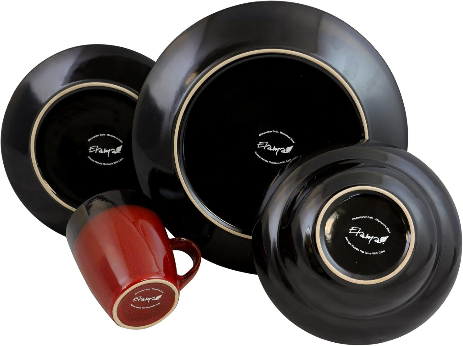 ’S Tanizia 16 Piece High Gloss Dinnerware Set