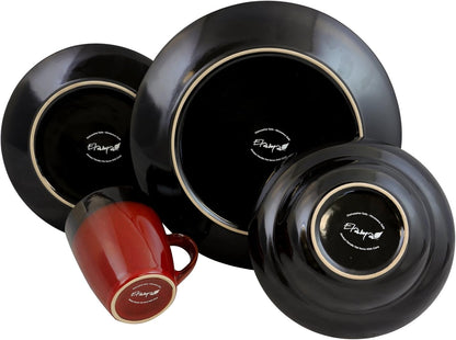 ’S Tanizia 16 Piece High Gloss Dinnerware Set