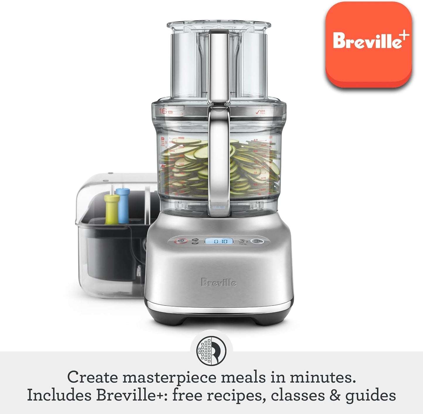 BFP810 Sous Chef 16 Cup Food Processor, Large, Brushed Stainless Steel