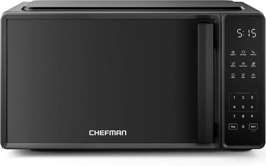 Countertop Microwave Oven 0.7 Cu. Ft., 700 Watts with 10 Power Levels, 6 Cooking Presets with One-Touch Express Cook, Eco Mode, Child Safety Lock, & Mute Button - Black