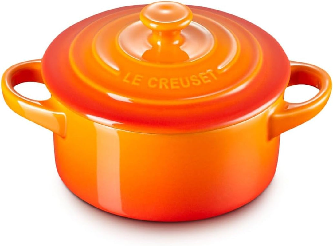 Stoneware Mini round Cocotte, 8 Oz., Flame