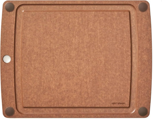 All-In-One 14.5" × 11.25" Cutting Board, Nutmeg