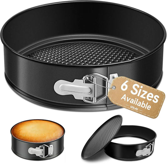 Springform Pan, 4/6/7/8/9/10 Inch Nonstick Cheesecake Pan with Removable Bottom, Easy to Clean, Ideal for Baking Cakes, Pies and Quiches - 6 Inch