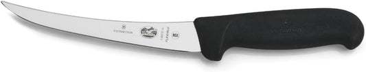 Fibrox Curved Boning Knife, Flexible Blade, 6-Inch, Black