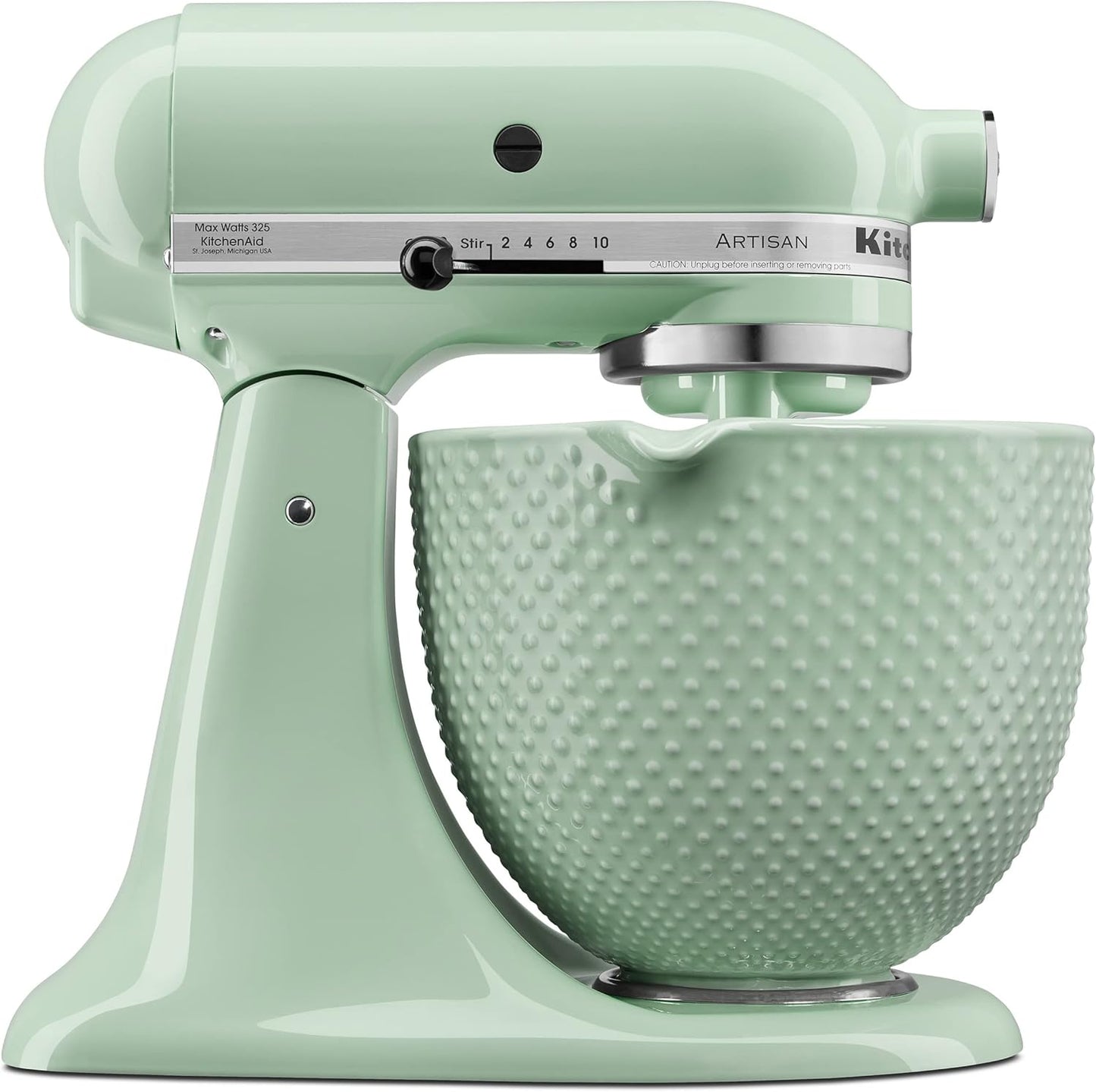 5 Quart Ceramic Bowl for All 4.5-5 Quart Tilt-Head Stand Mixers KSM2CB5TDD, Dew Drop