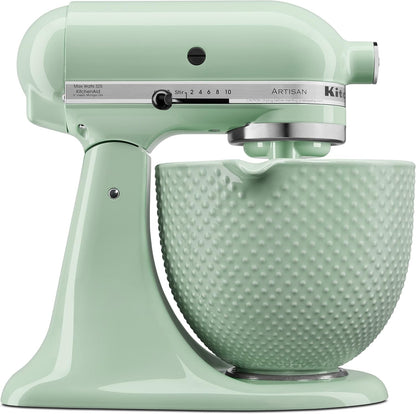 5 Quart Ceramic Bowl for All 4.5-5 Quart Tilt-Head Stand Mixers KSM2CB5TDD, Dew Drop