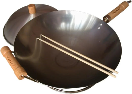 Classic Wok Set 14" Carbon Steel