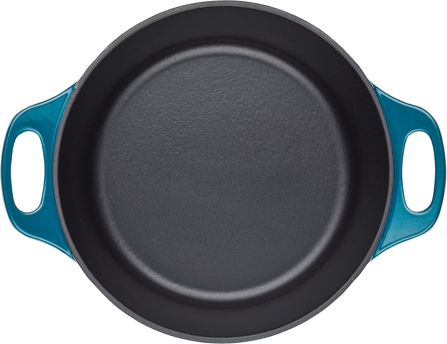 Enameled Cast Iron Dutch Oven/Casserole Pot with Lid, 5 Quart, Teal