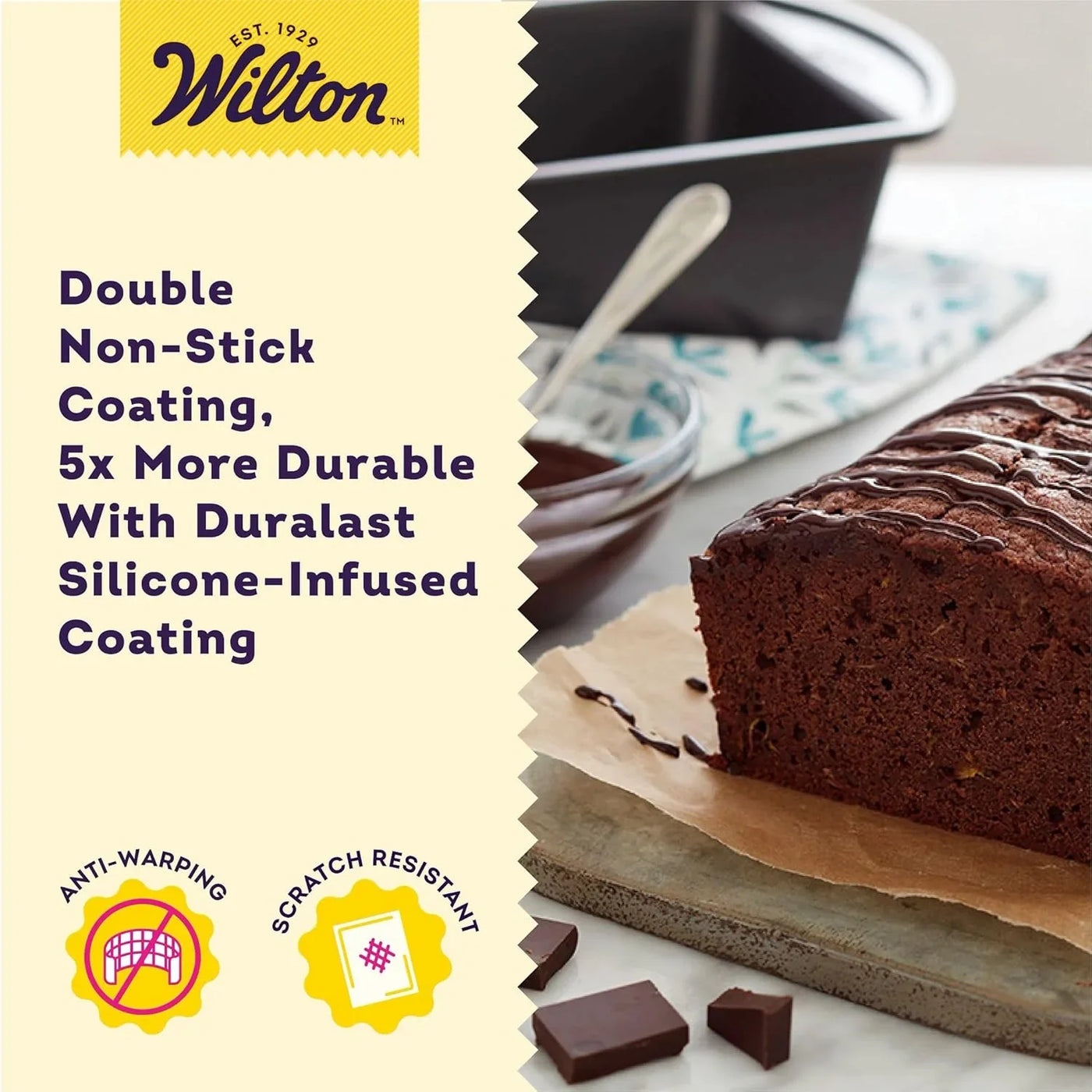 Platinum Non-Stick 9 X 5 in Loaf Pan, Stainless Steel Bakeware, Made without PFAS, Packaging May Vary