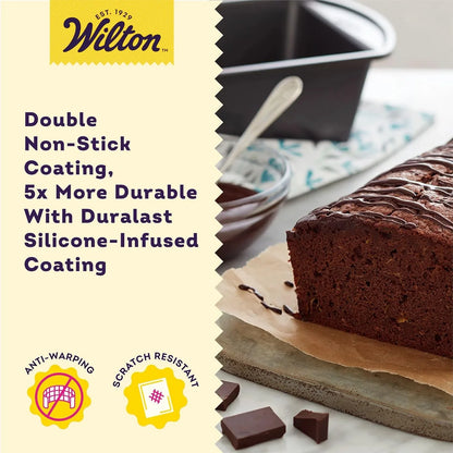 Platinum Non-Stick 9 X 5 in Loaf Pan, Stainless Steel Bakeware, Made without PFAS, Packaging May Vary