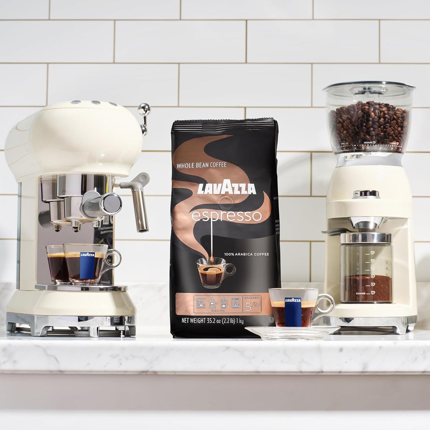 Espresso Whole Bean Coffee, Medium Roast, 100% Arabica, 2.2 Lb Bag