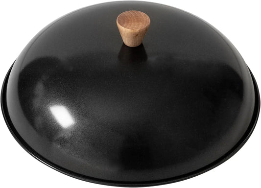 31-0066, 13.5-Inch Nonstick Steel Dome Lid for 14-Inch Wok Black