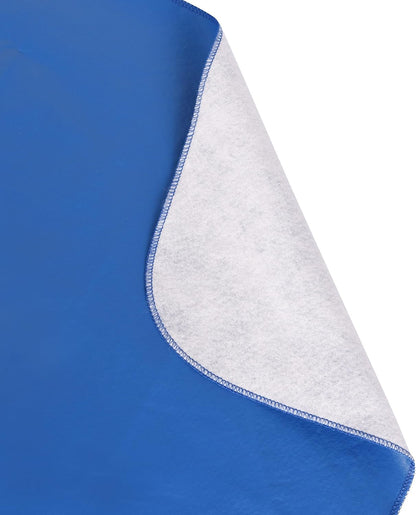 Heavy Duty Vinyl Rectangle or Square Tablecloth – 6 Gauge Heavy Duty Tablecloth – Flannel Backed – Wipeable Tablecloth with Vivid Colors & Many Sizes 52 X 120 Royal Blue