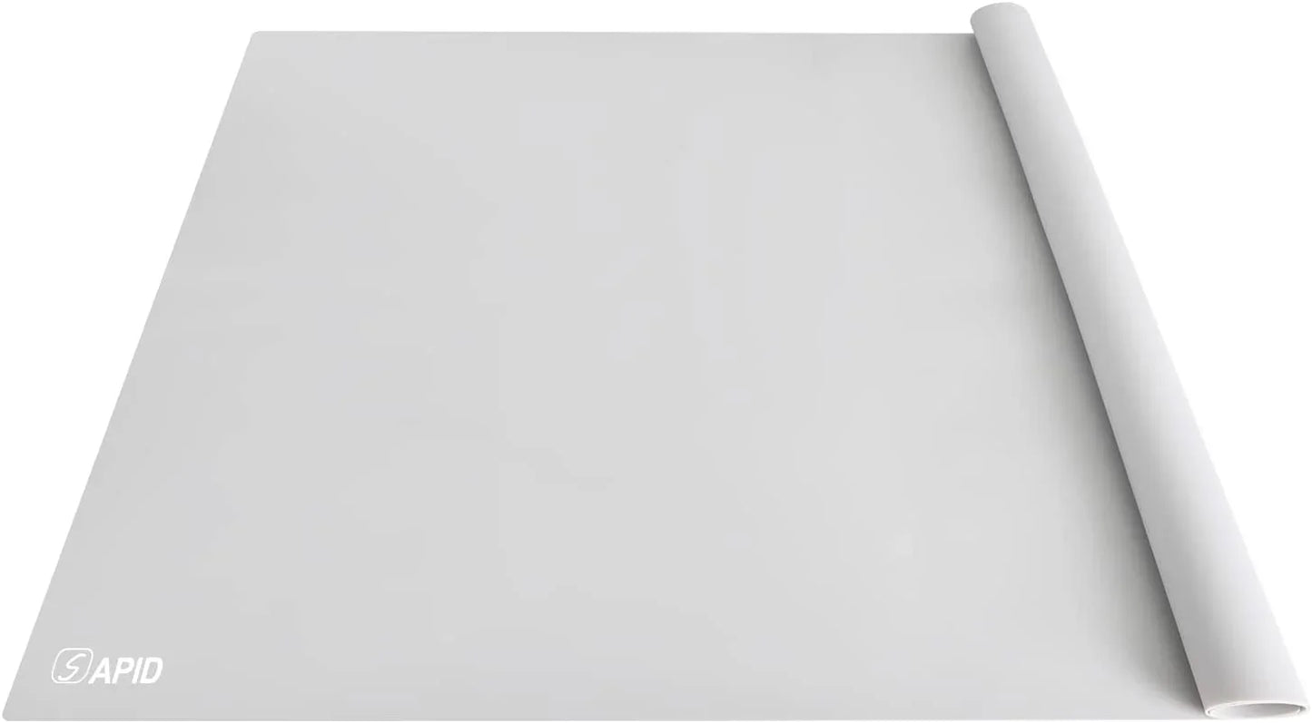 Extra Large Silicone Mat 36" X 24" Place Mats, Heat Resistant Mat for Kitchen Countertop Protector, Thick Placemats Washable Silicone Mats for Kitchen Counter Mat Dining Table Mat, Grey,