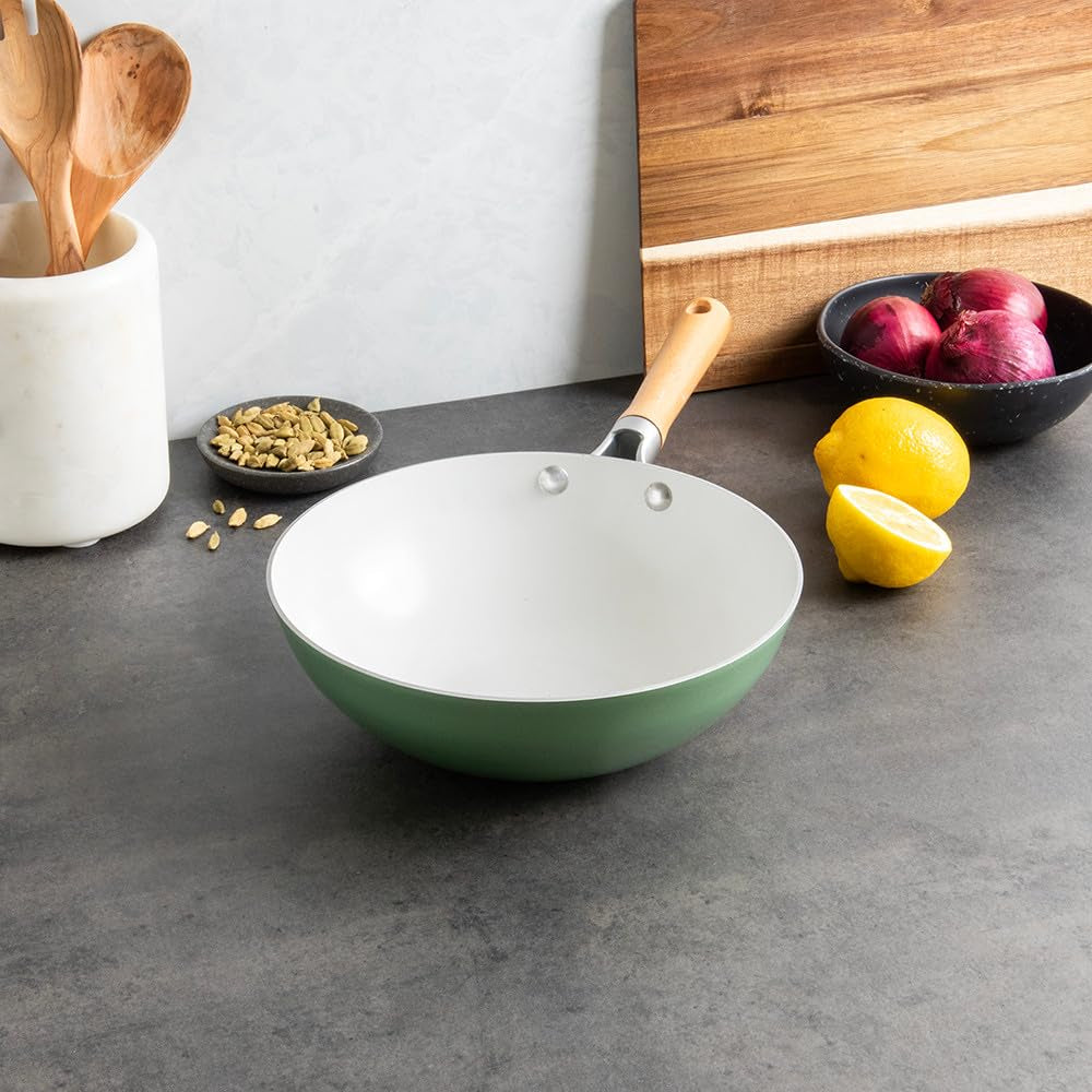 Cardamom Ceramic Nonstick 10 Inch Wok