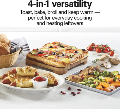 Countertop Toaster Oven & Pizza Maker Large 4-Slice Capacity, Stainless Steel (31401)