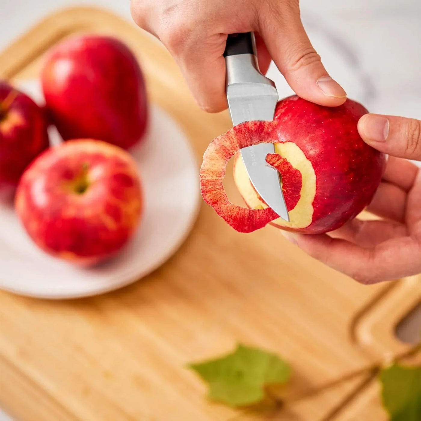 Bird Beak Paring Knife, 2.75 Inch Peeling Knives German Stainless Steel Small Curved Fruit Knifes, Razor Sharp Kitchen Pairing Knives with Ergonomic and Full Tang Handle