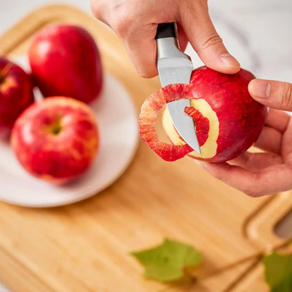 Bird Beak Paring Knife, 2.75 Inch Peeling Knives German Stainless Steel Small Curved Fruit Knifes, Razor Sharp Kitchen Pairing Knives with Ergonomic and Full Tang Handle