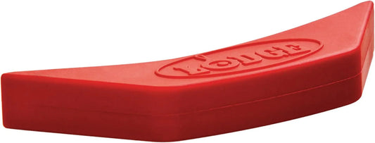 Silicone Assist Handle Holder - Dishwasher Safe Hot Handle Holder Designed for Traditional  Cast Iron Dual Handle Products - Reusable Heat Protection up to 450° - Red