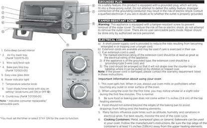 Crisp 'N Bake Air Fry Countertop Convection Toaster Oven, Medium Capacity, 4-Slice, 5-In-1, Fits 9” Pizza, 30-Min Timer, Bake, Broil, Air Fry, Toast, Keep Warm, Stainless Steel