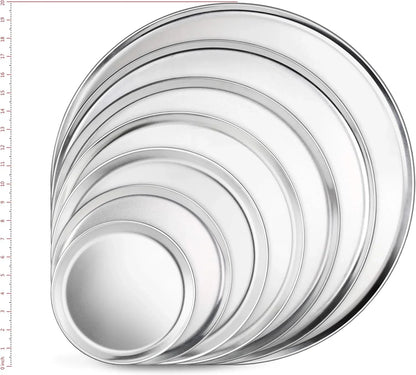536594 Restaurant-Grade Aluminum Pizza Pan, Baking Tray, Coupe Style, 18-Inch