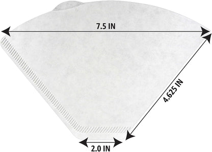 Number 4 Cone Coffee Filters for 8-12 Cup Coffee Makers, White, 100 Count