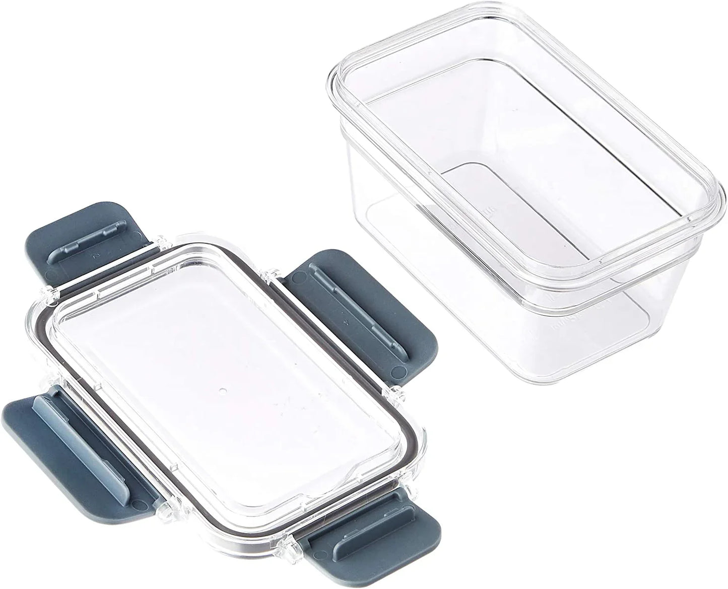 Tritan Plastic Food Storage Containers with Airtight Locking Lids, 11 Containers, Clear, 22-Piece Set