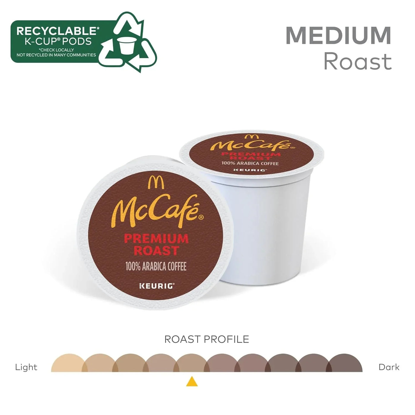 Premium Roast Coffee, Keurig Single Serve K-Cup Pods, Medium Roast, 96 Count
