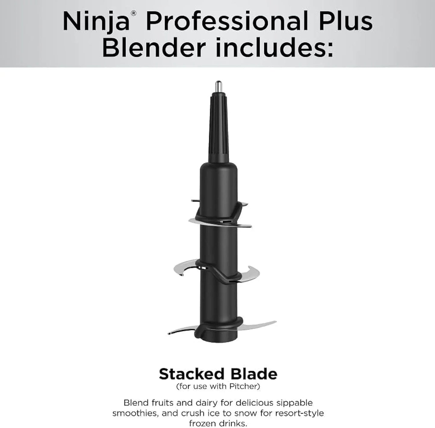 Professional plus Blender | Max Power Smoothie Blender, Ice Cream Maker, Frozen Drink Mixer & Margarita Machine | 3 Auto IQ™ Presets, 1400 W, 72Oz Total Crushing Pitcher | Dark Grey, BN701