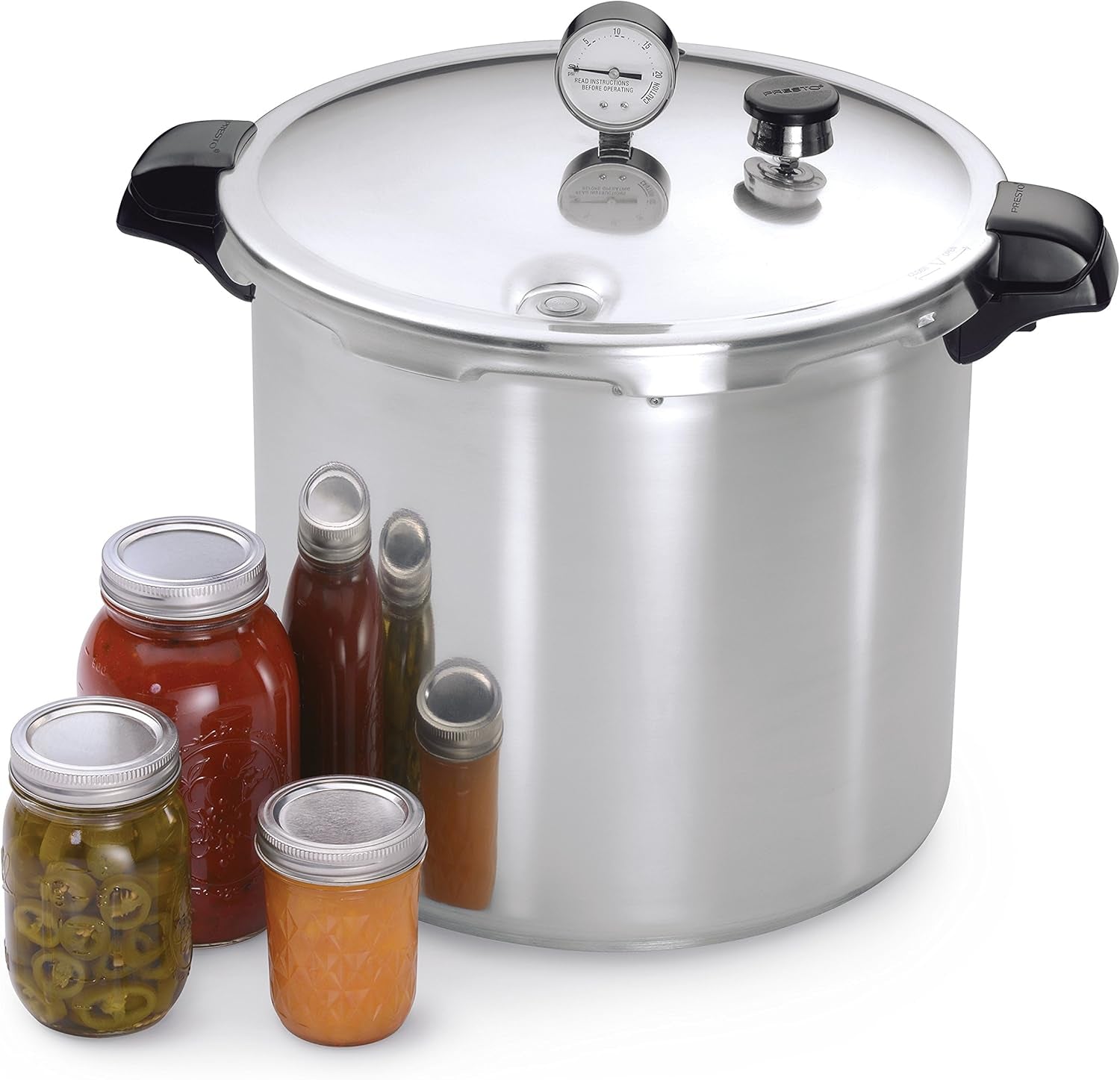 01781 Pressure Canner and Cooker, 23 Qt, Silver