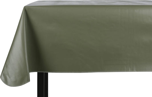 Heavy Duty Vinyl Rectangle or Square Tablecloth – 6 Gauge Heavy Duty Tablecloth – Flannel Backed – Wipeable Tablecloth with Vivid Colors & Many Sizes 52 X 90 Mint