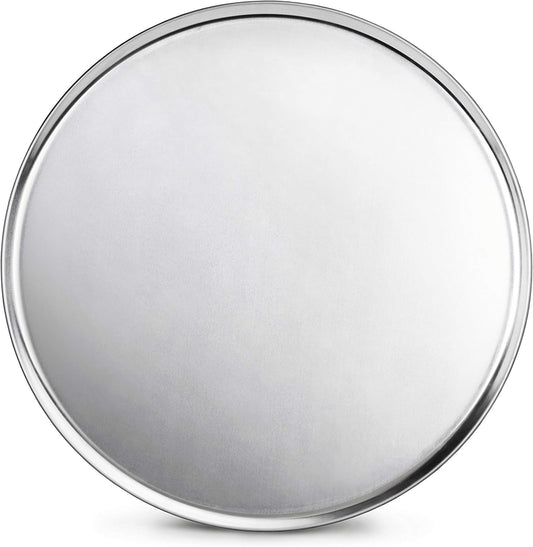 536594 Restaurant-Grade Aluminum Pizza Pan, Baking Tray, Coupe Style, 18-Inch